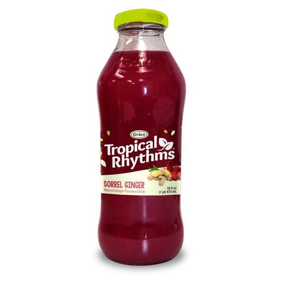 Grace Tropical Rhythms Sorrel Ginger Juice, 16 Fluid Ounce -- 12 Per Case