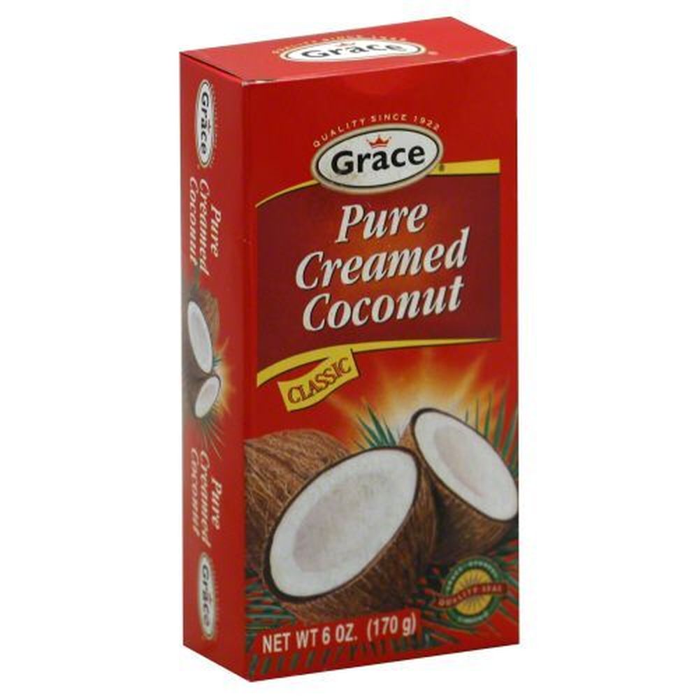 Grace Pure Creamed Coconut, 6 Ounce -- 40 Per Case