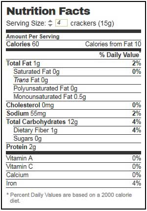 Dare Original Water Cracker, 4.4 Ounce -- 12 Per Case
