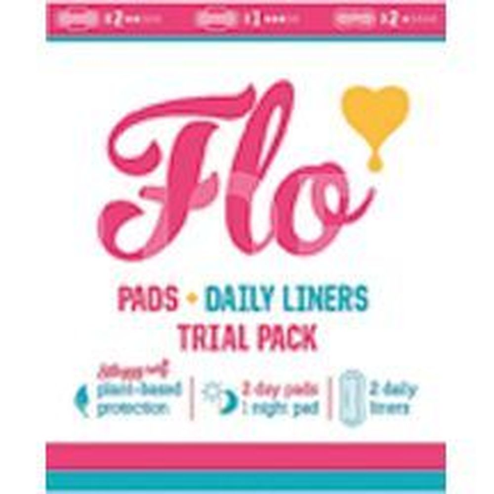 Flo Bamboo Pads - To Go Pack, 5 count -- 6 per case