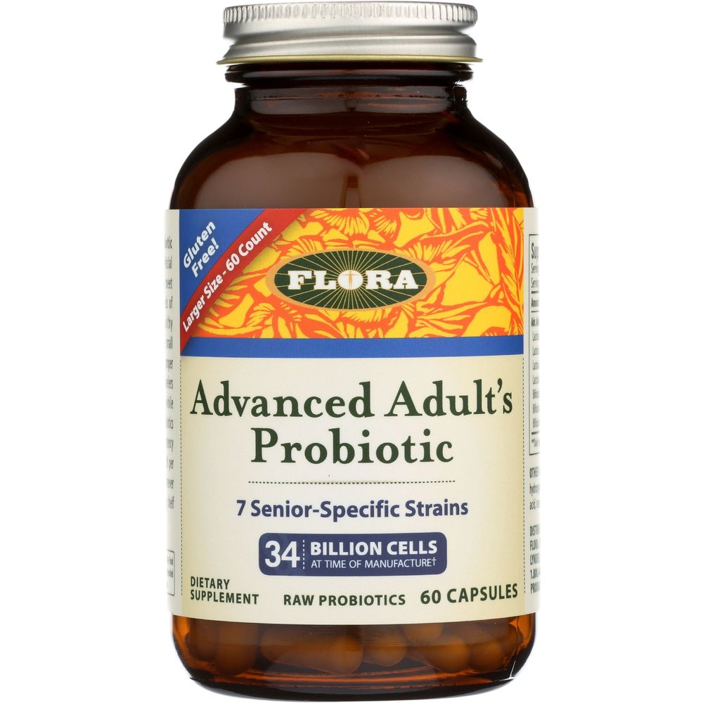 Flora Advanced Adult Probiotic Capsules, 60 Count