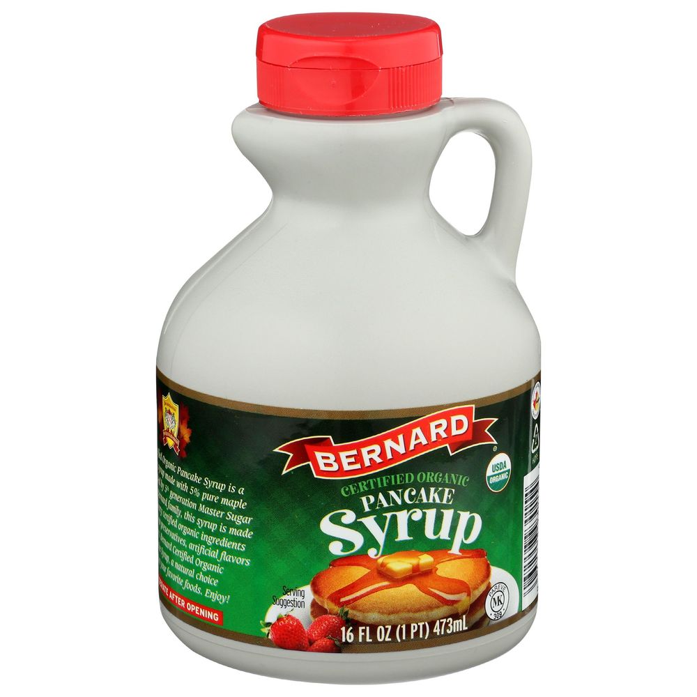 Bernard Organic Pancake Syrup, 16 Fluid Ounce -- 6 Per Case