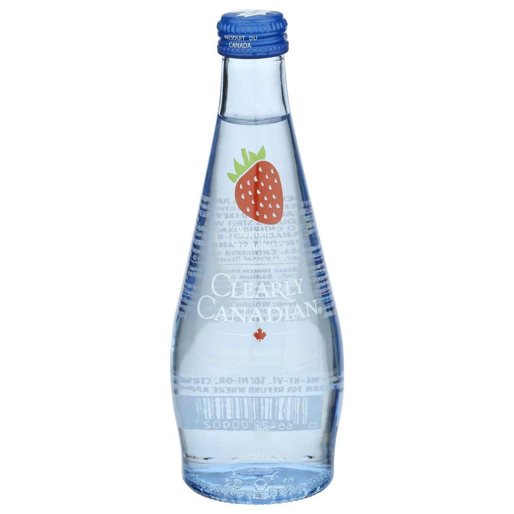 Clearly Canadian Summer Strawberry Sparkling Water, 11 Fluid Ounce -- 12 Per Case