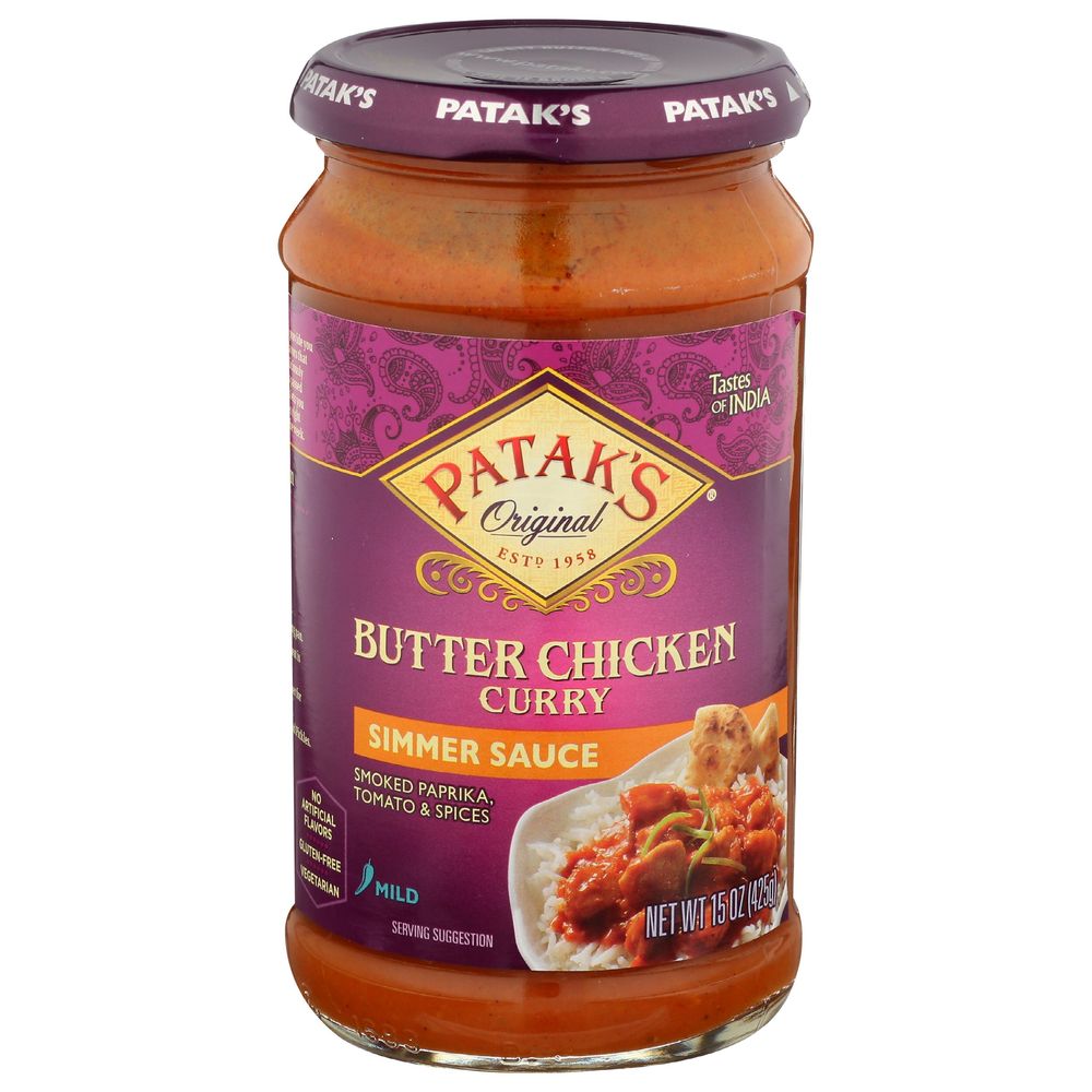 Pataks Mild Butter Chicken Curry Simmer Sauce | FoodServiceDirect