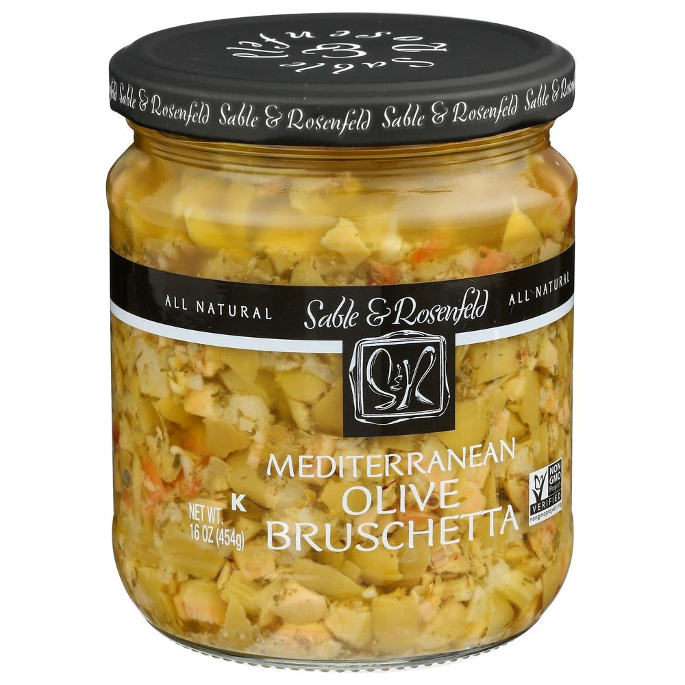 Sable & Rosenfeld Mediterranean Olive Bruschetta Topping, 16 Ounce -- 6 Per Case