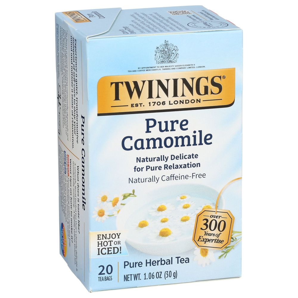 Twinings Pure Camomile Tea, 20 Bolsitas De Té -- 6 Por Caja