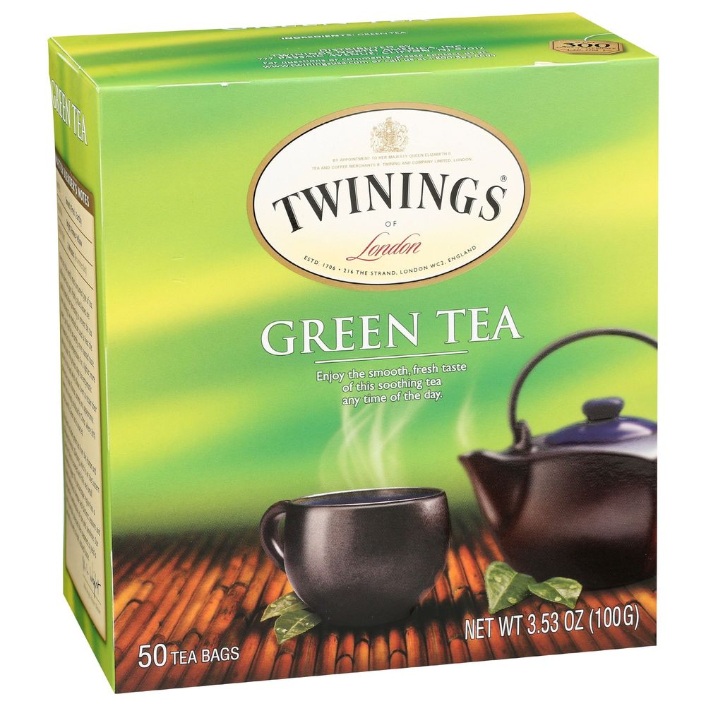 Té Verde Puro Twinings, 50 Bolsitas De Té -- 6 Por Caja