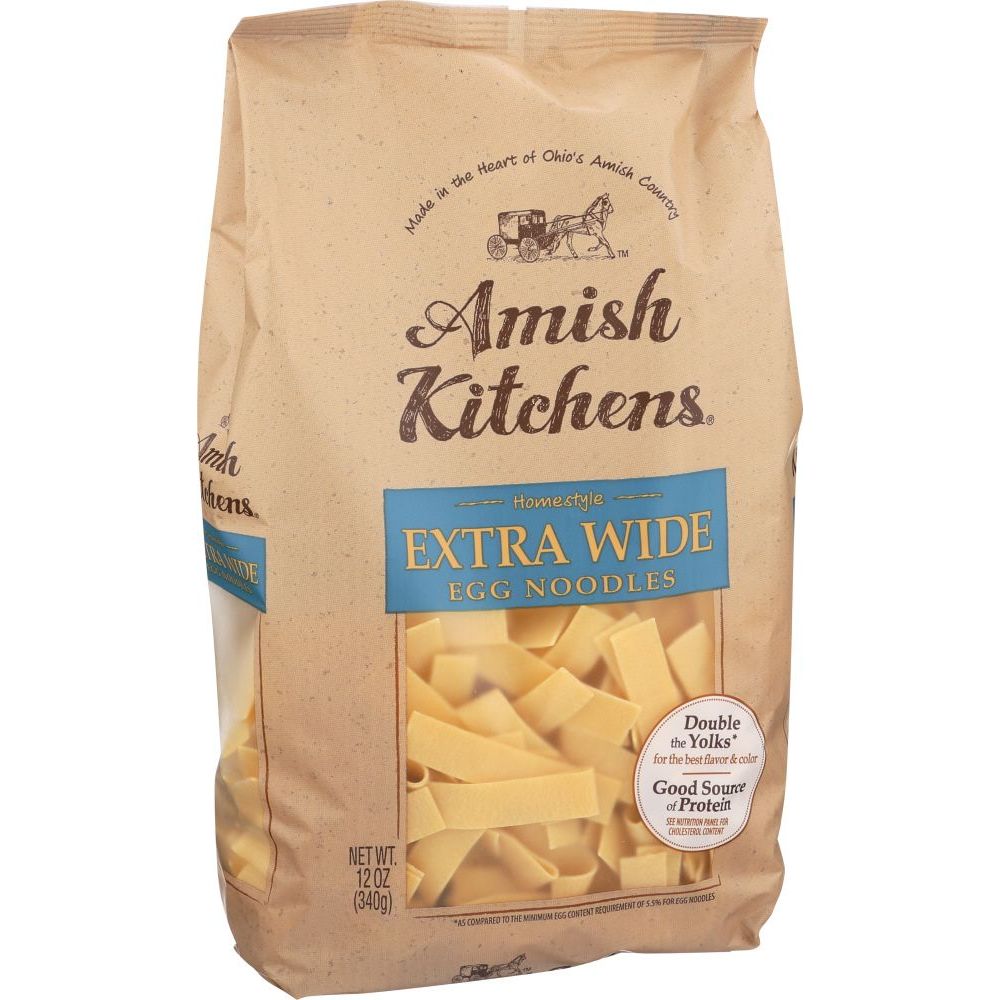 Amish Kitchens Extra Wide Egg Noodles, 12 Ounce -- 12 Per Case