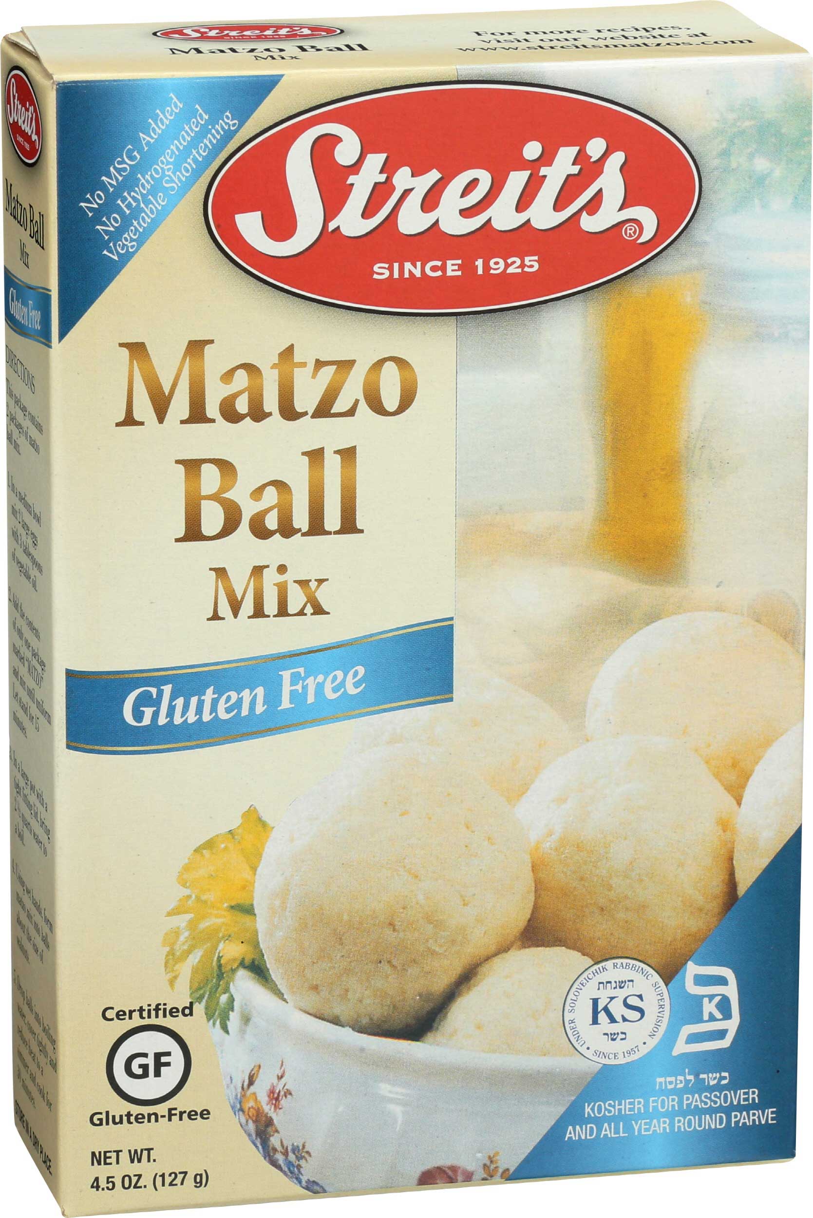 Streit's Gluten Free Matzo Ball Mix, 4.5 Ounce -- 12 Per Case