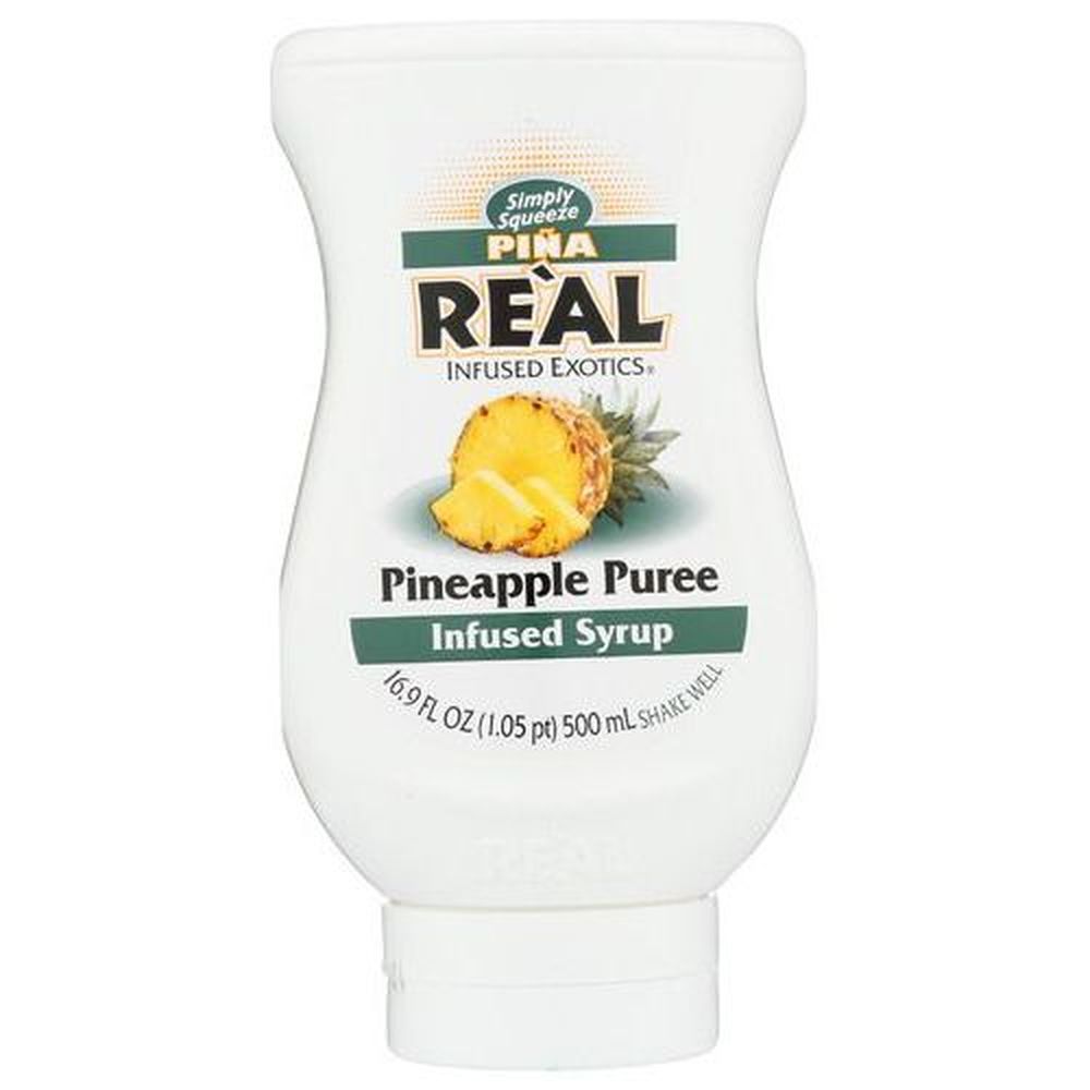 Real Infused Exotics Pineapple Puree Syrup, 16.9 Fluid Ounce -- 6 Per Case