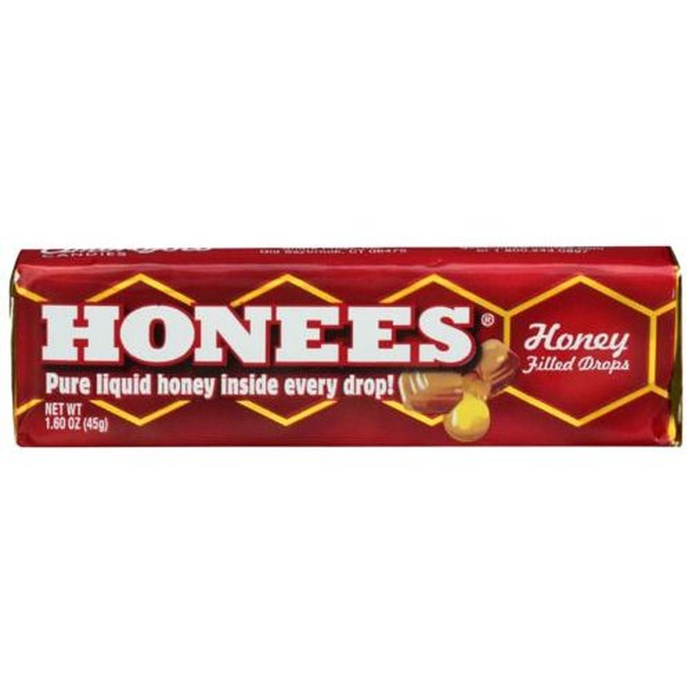 Honees Honey Filled Drops, 1.625 Ounce Bar -- 24 Per Case