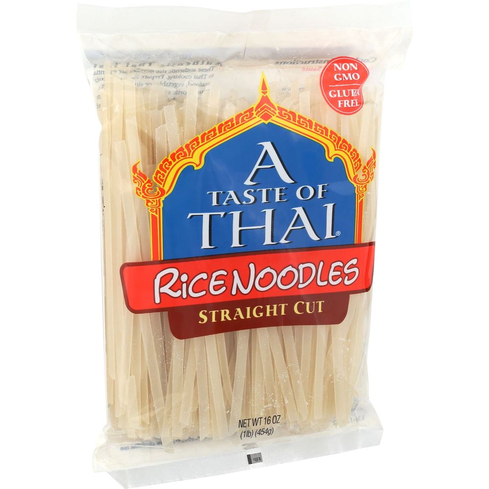 A Taste Of Thai Linguine Rice Noodles, 16 Ounce -- 6 per case