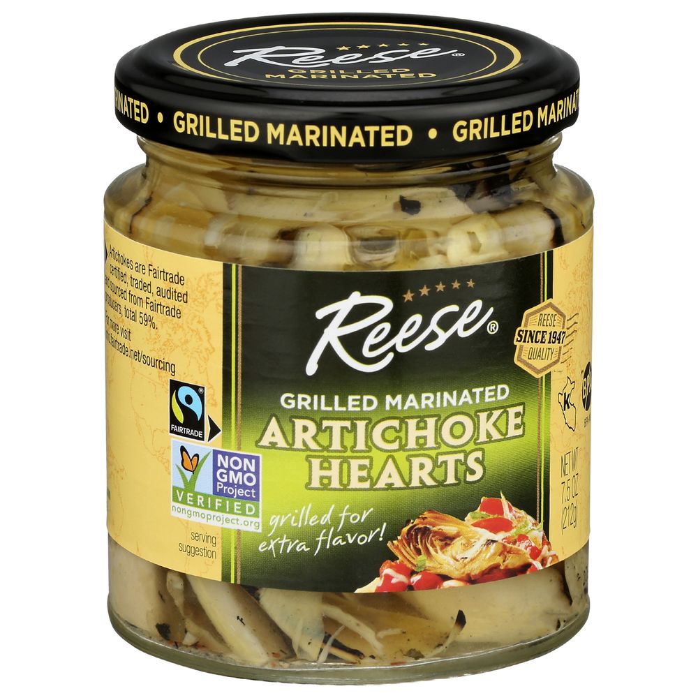Reese Grilled Marinated Artichoke Hearts, 7.5 Ounce -- 12 Per Case