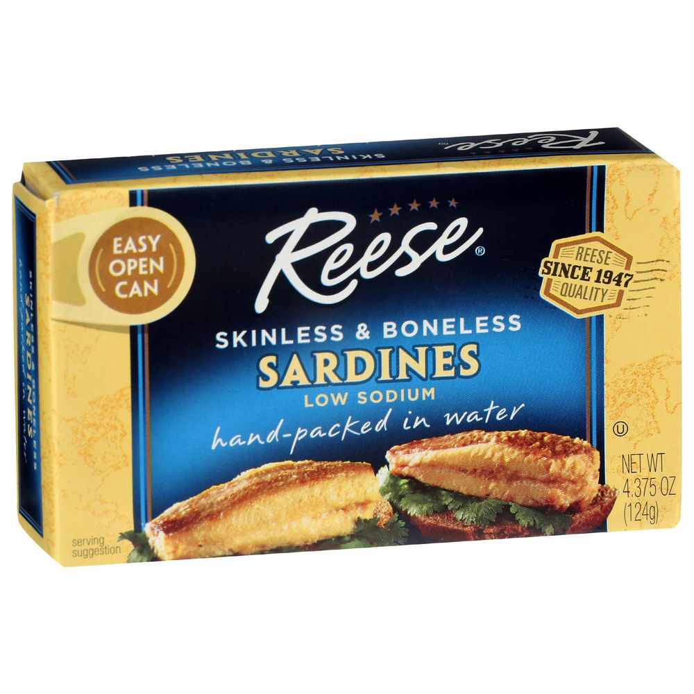 Reese Skinless And Boneless Sardines In Water, 4.375 Ounce -- 10 Per Case