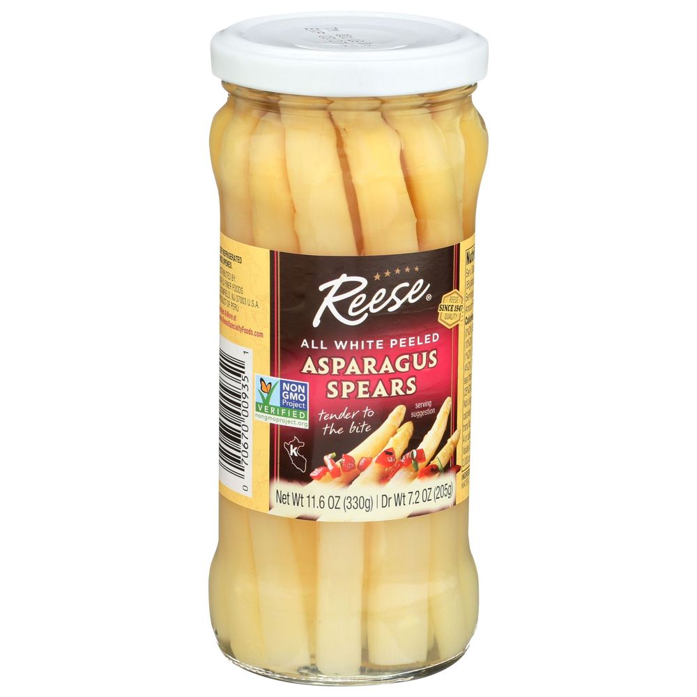 Reese All White Peeled Asparagus Spears, 11.6 Ounce -- 6 Per Case