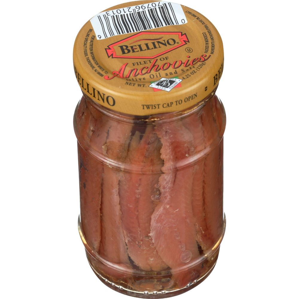 Bellino Anchovy Flat Fillet, 4.25 Ounce -- 12 Per Case