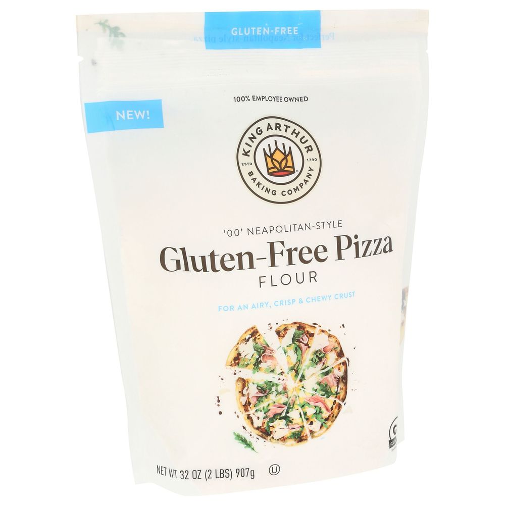 King Arthur Gluten Free 00 Neapolitan Style Pizza Flour, 2 Pound -- 4 Per Case