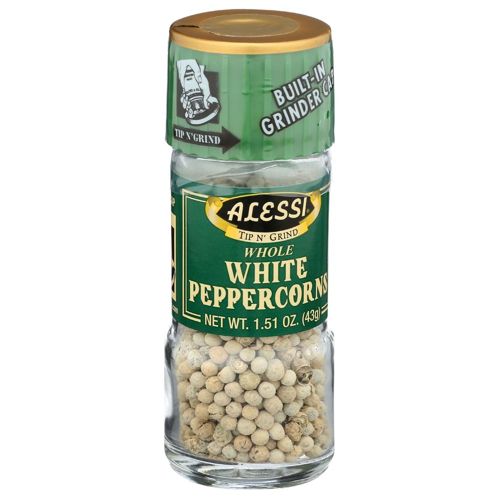 Alessi Whole White Peppercorn With Grinder Cap, 1.51 Ounce -- 6 Per Case