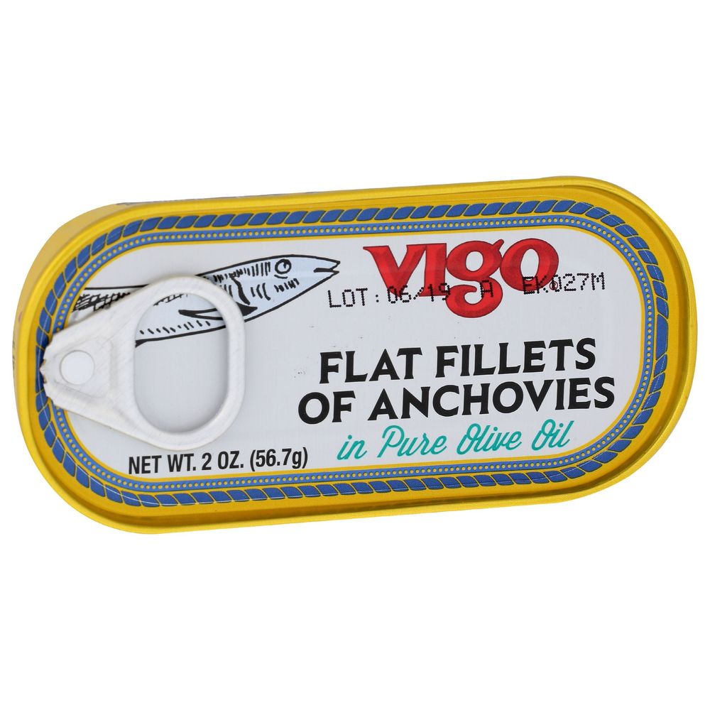 Vigo Flat Fillets Of Anchovies, 2 Ounce -- 25 Per Case