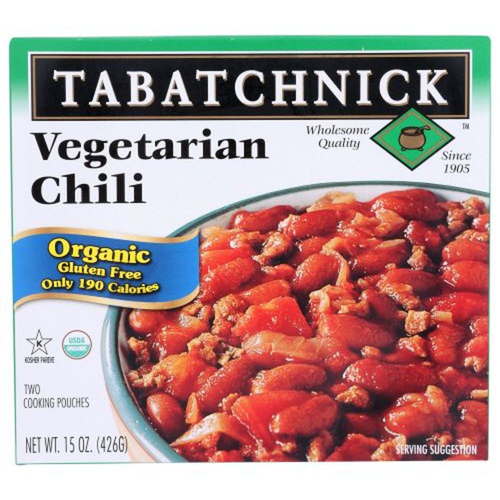 Tabatchnick Organic Vegetarian Chili Soup, 15 Ounce -- 12 Per Case