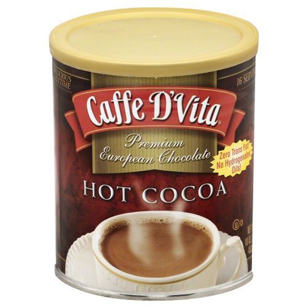 Caffe D Vita Premium Instant Hot Cocoa, 16 Ounce -- 6 Per Case