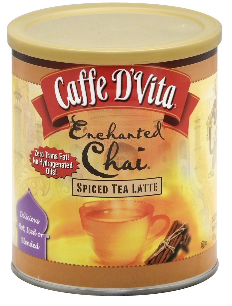 Caffe D'vita Enchanted Chai Spiced Tea Latte, 16 Ounce -- 6 Per Case