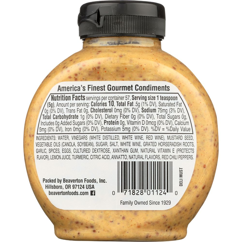 Inglehoffer Deli Mustard, 10 Ounce Squeeze -- 6 Per Case