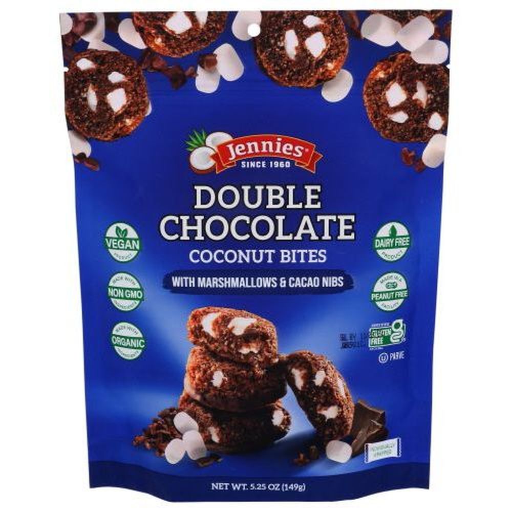 Jennies Double Chocolate Coconut Bites, 5.25 Ounce -- 6 Per Case