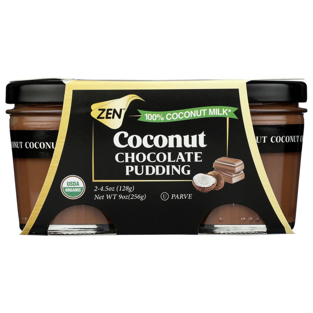 Zen Organic Coconut Milk Chocolate Pudding, 4.5 Ounce -- 12 per case