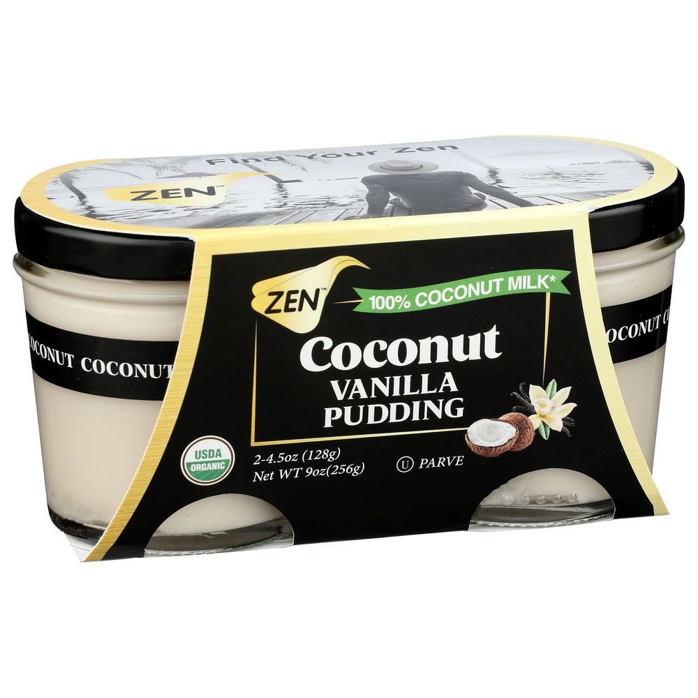 Zen Organic Coconut Milk Vanilla Pudding, 4.5 Ounce -- 12 Per Case