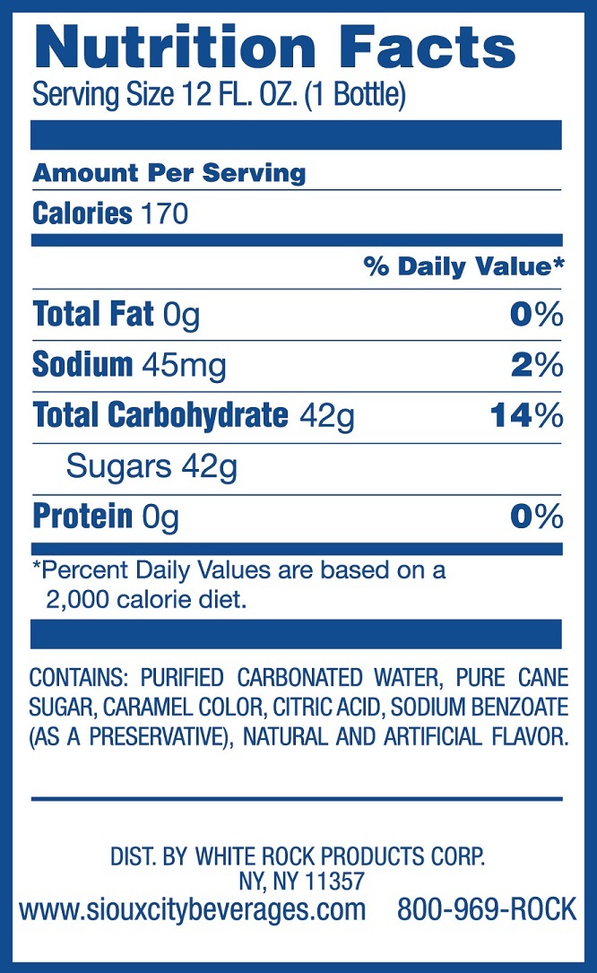 Sioux City Sarsaparilla Soda, 12 Fluid Ounce -- 6 Per Case