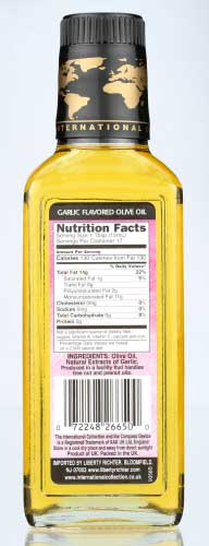 International Collection Garlic Flavored Olive Oil, 8.45 Ounce -- 6 Per Case
