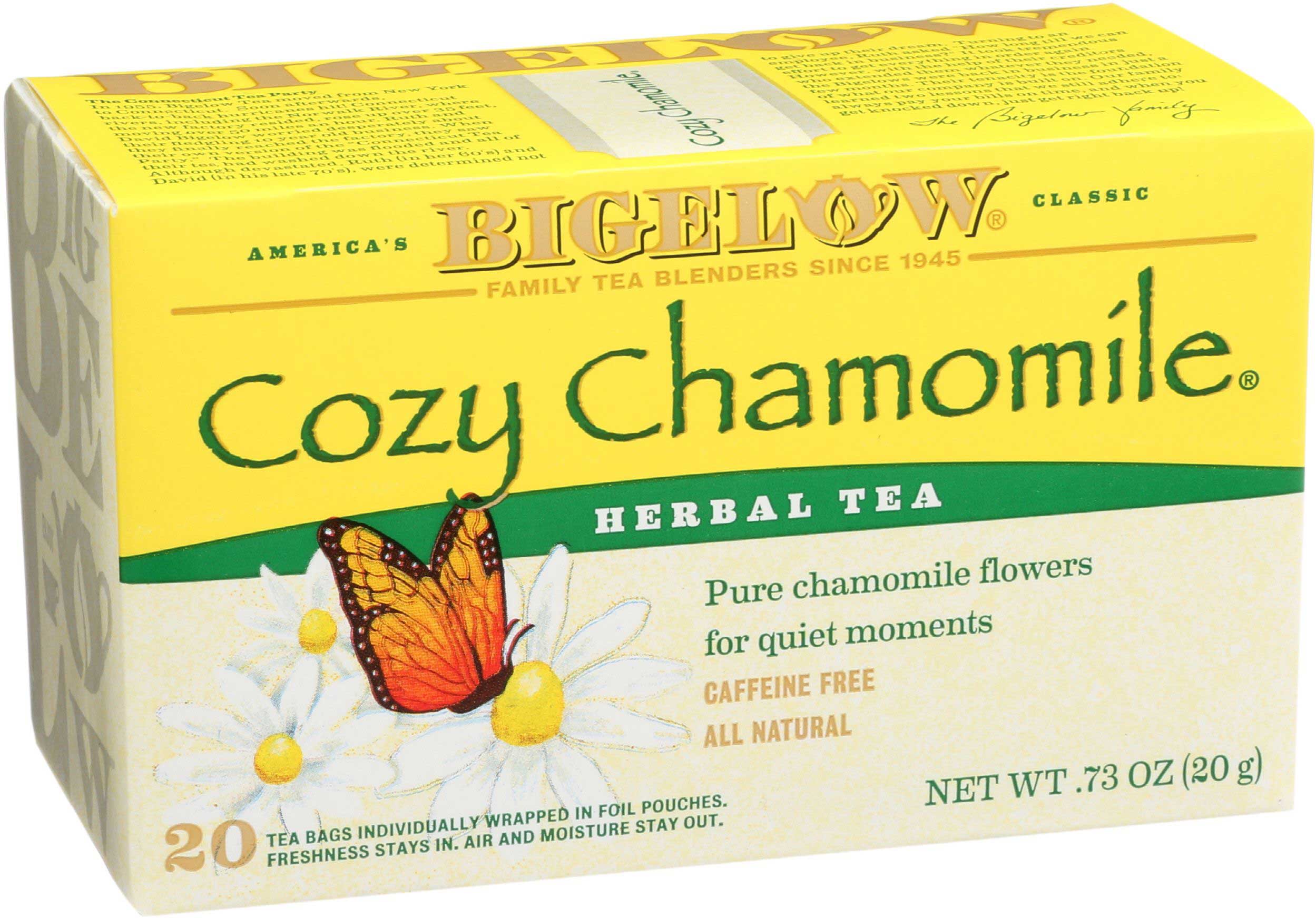 Bigelow Cozy Chamomile Herbal Tea, 0.73 Ounce -- 6 Per Case
