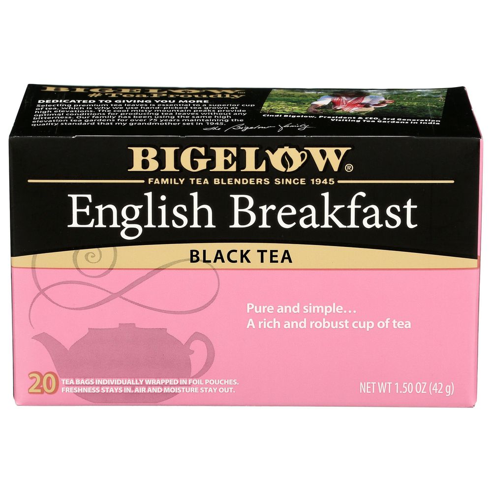 Bigelow English Breakfast Black Tea Bag, 1.18 Ounce -- 6 Per Case