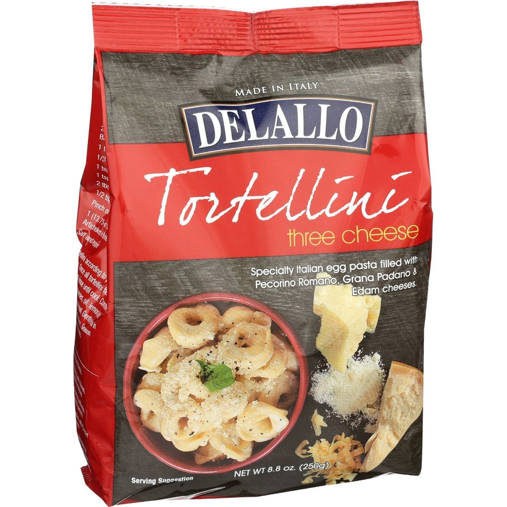Delallo 3 Cheese Tortellini Pasta, 8.8 Ounce -- 12 Per Case