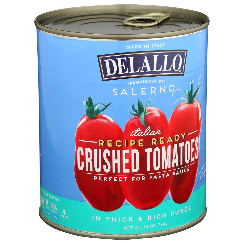 Delallo Recipe Ready Crushed Tomatoes, 28 Ounce -- 12 per case