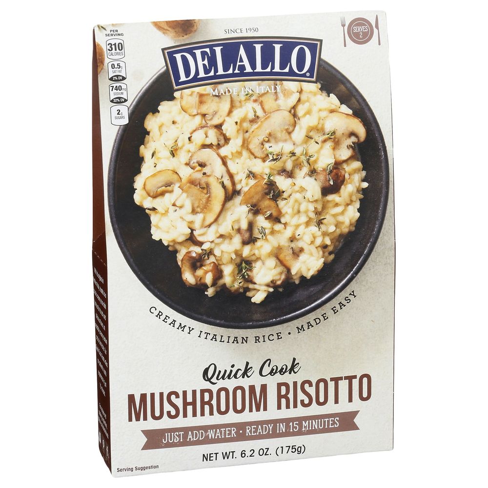 Delallo Mushroom Risotto, 6.2 Ounce -- 6 Per Case