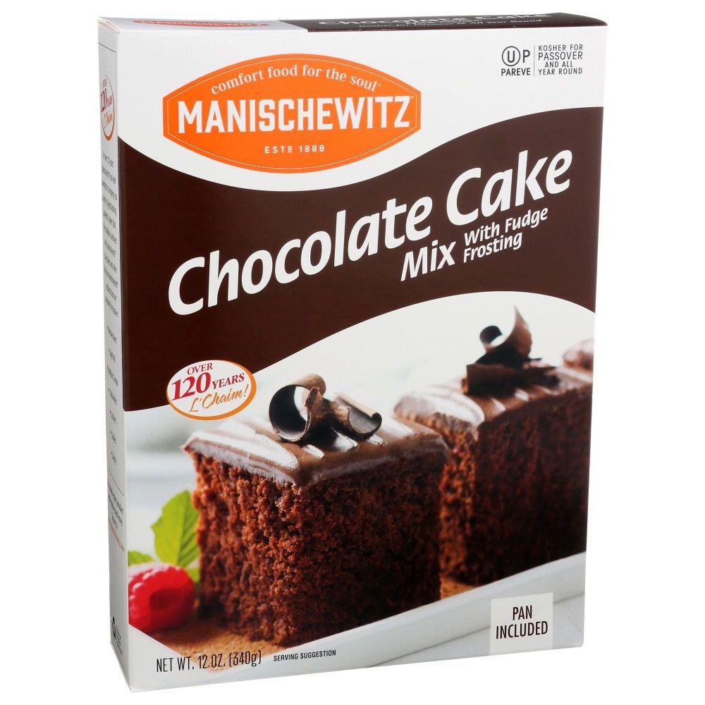 Manischewitz Chocolate Cake Mix, 12 Ounce -- 12 per case