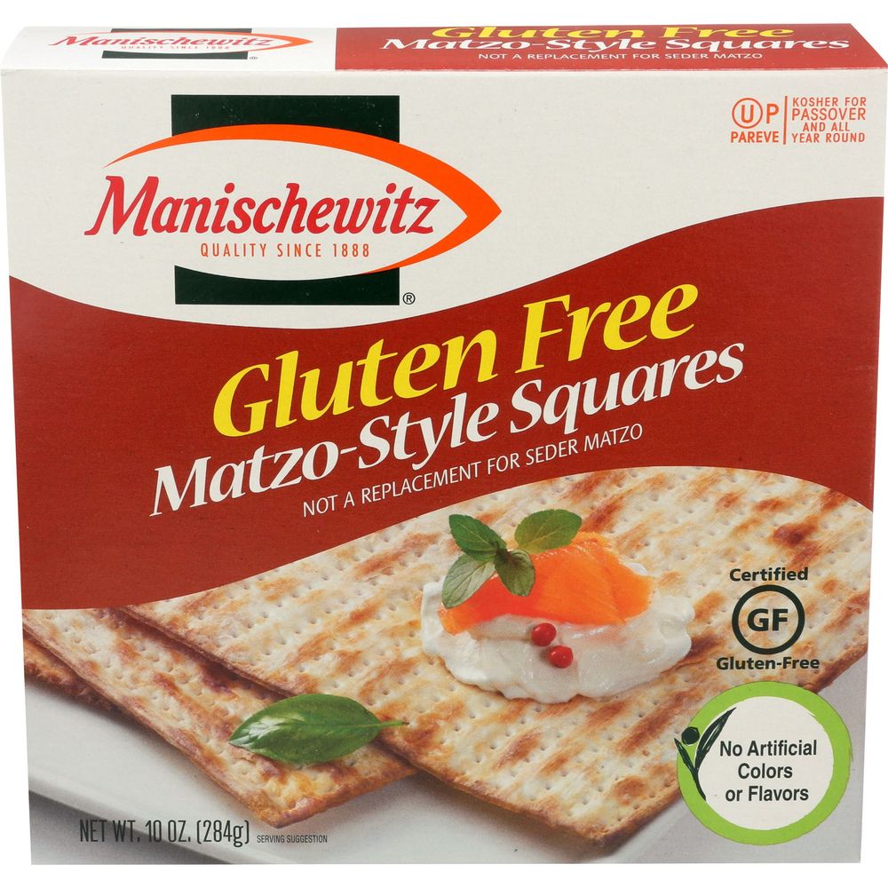 Manischewitz Gluten Free Matzo Style Squares, 10 Ounce 12 per case