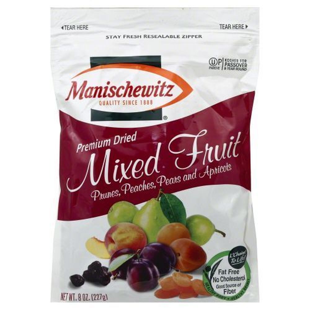 Manischewitz Premium Dried Mixed Fruit, 8 Ounce -- 12 Per Case