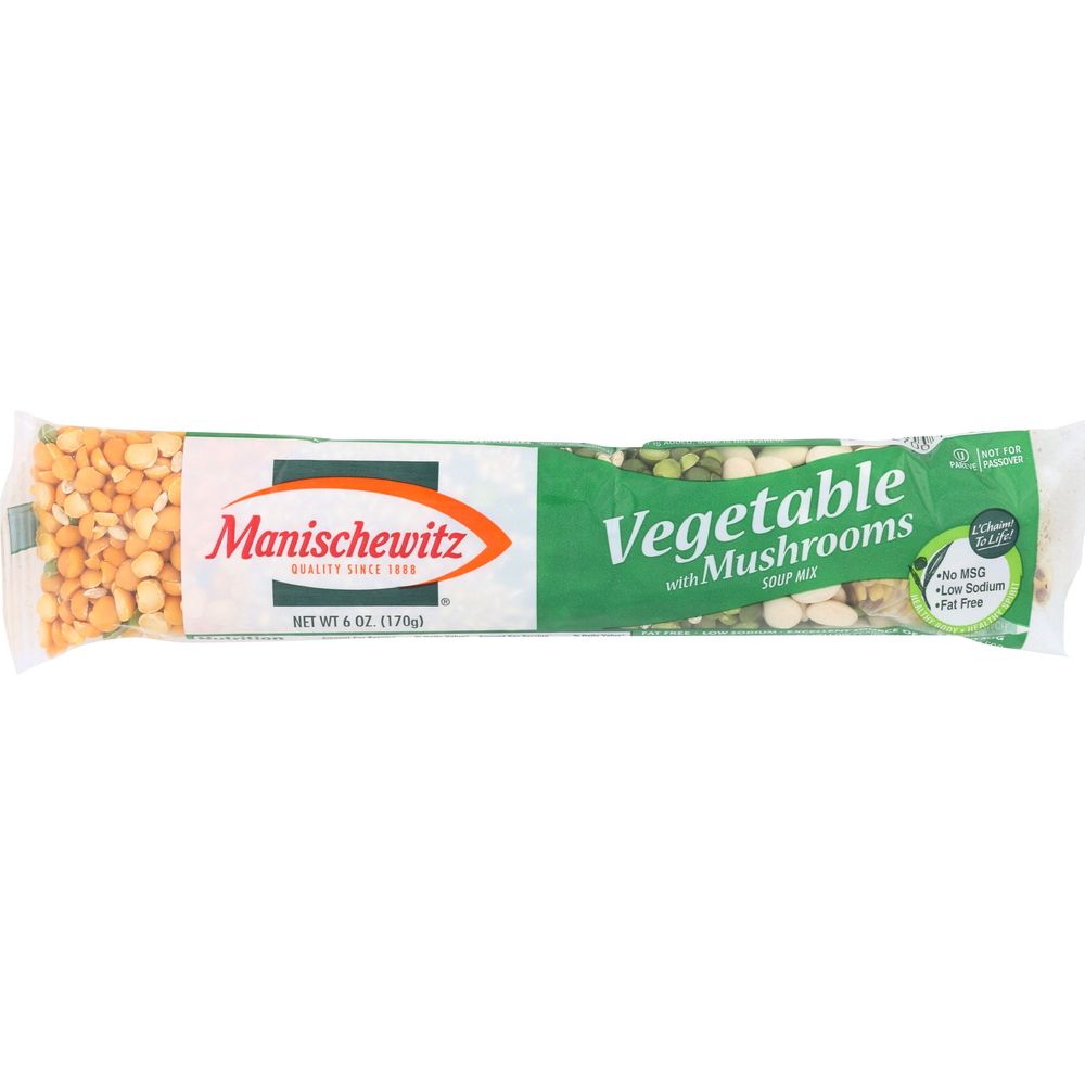 Manischewitz Vegetable with Mushroom Soup Mix, 6 Ounce 24 per case