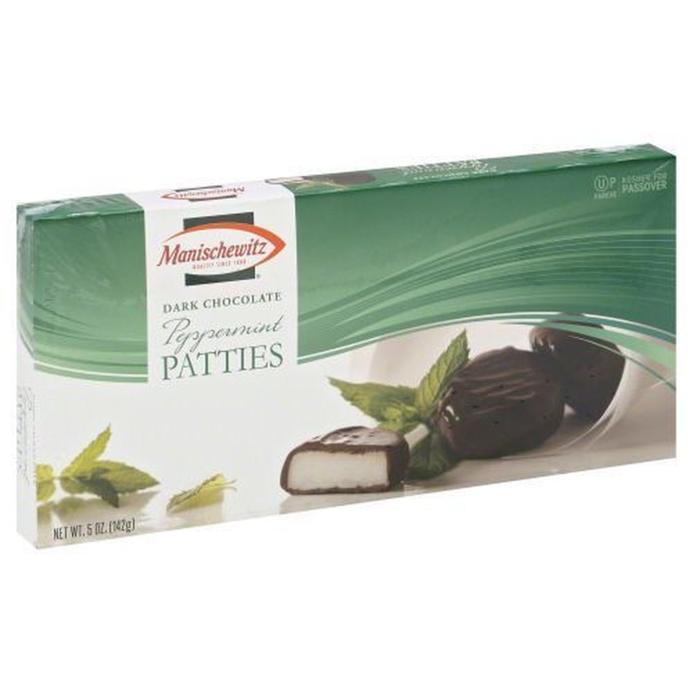 Manischewitz Dark Chocolate Peppermint Patties, 5 Ounce -- 12 per case
