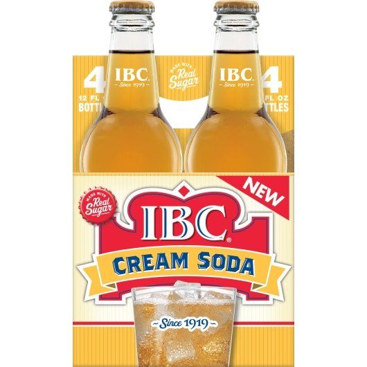 Ibc Cane Sugar Cream Soda, 4 Count -- 6 Per Case