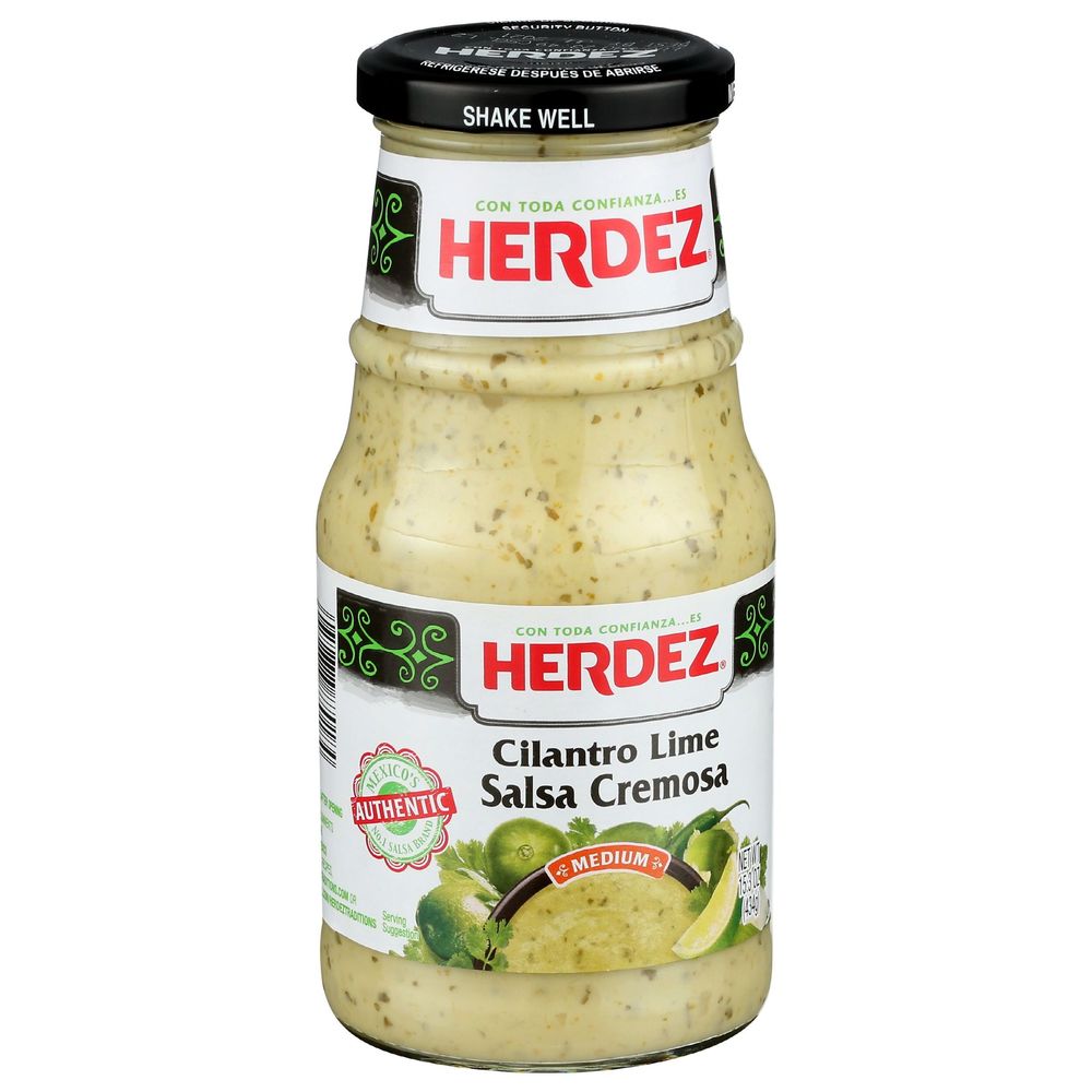 Herdez Medium Cilantro Lime Salsa Cremosa, 15.3 Ounce -- 6 Per Case