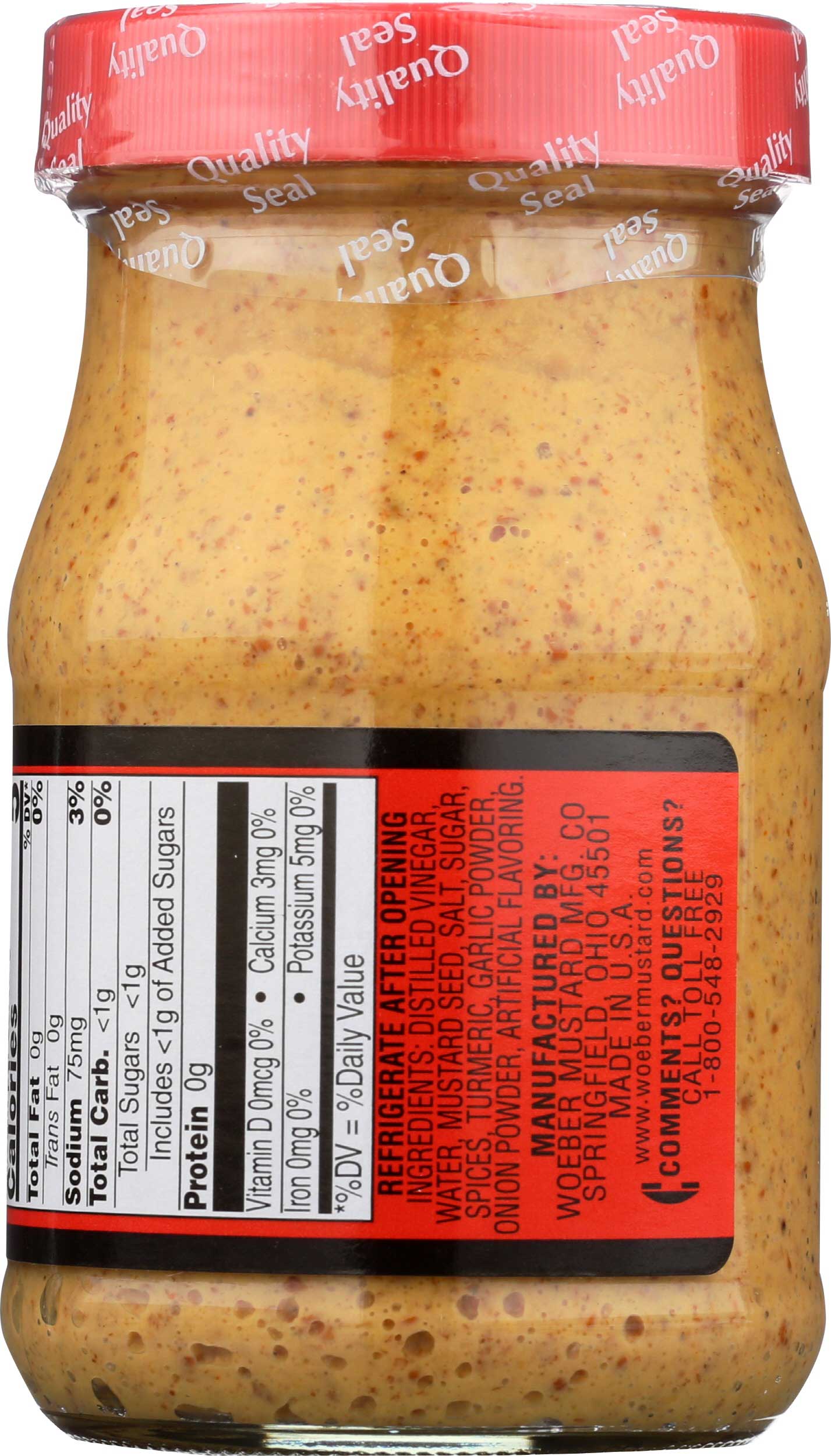 Mister Original Hot Mustard, 7.5 Ounce -- 6 Per Case