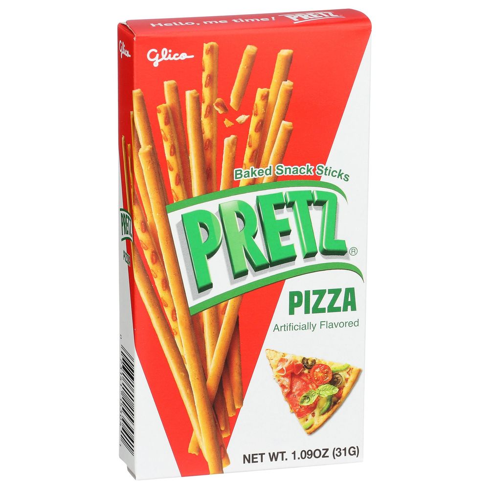 Glico Pretz Pizza Baked Snack Stick, 1.09 Ounce -- 10 Per Case