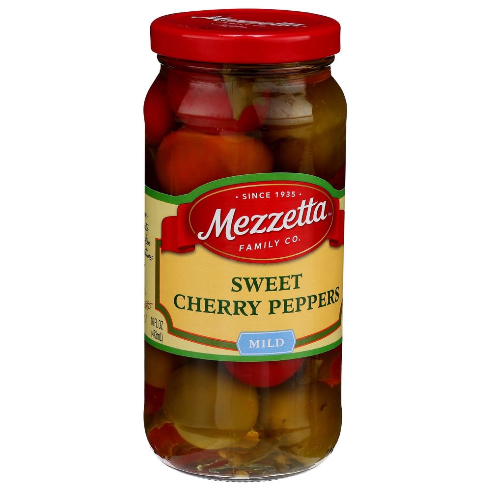 Mezzetta Mild Sweet Cherry Peppers, 16 Ounce -- 6 per case