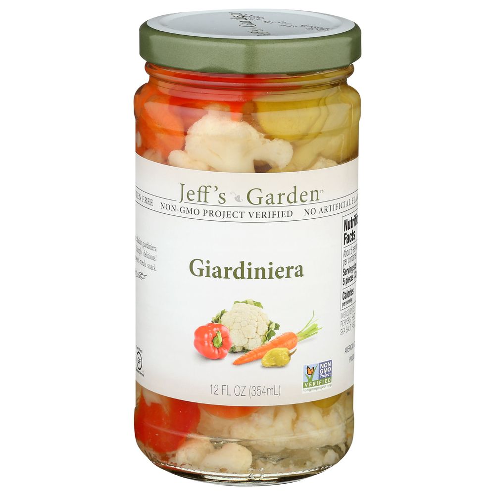 Jeff's Garden Giardiniera, 12 Fluid Ounce -- 6 Per Case