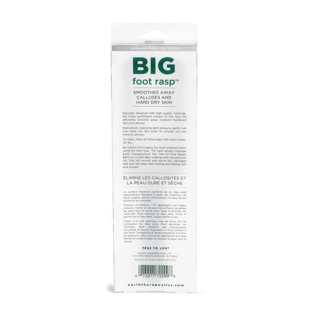Earth Therapeutics Big Rasp Foot File, 3.75 X 12.5 X 1.125 Inch
