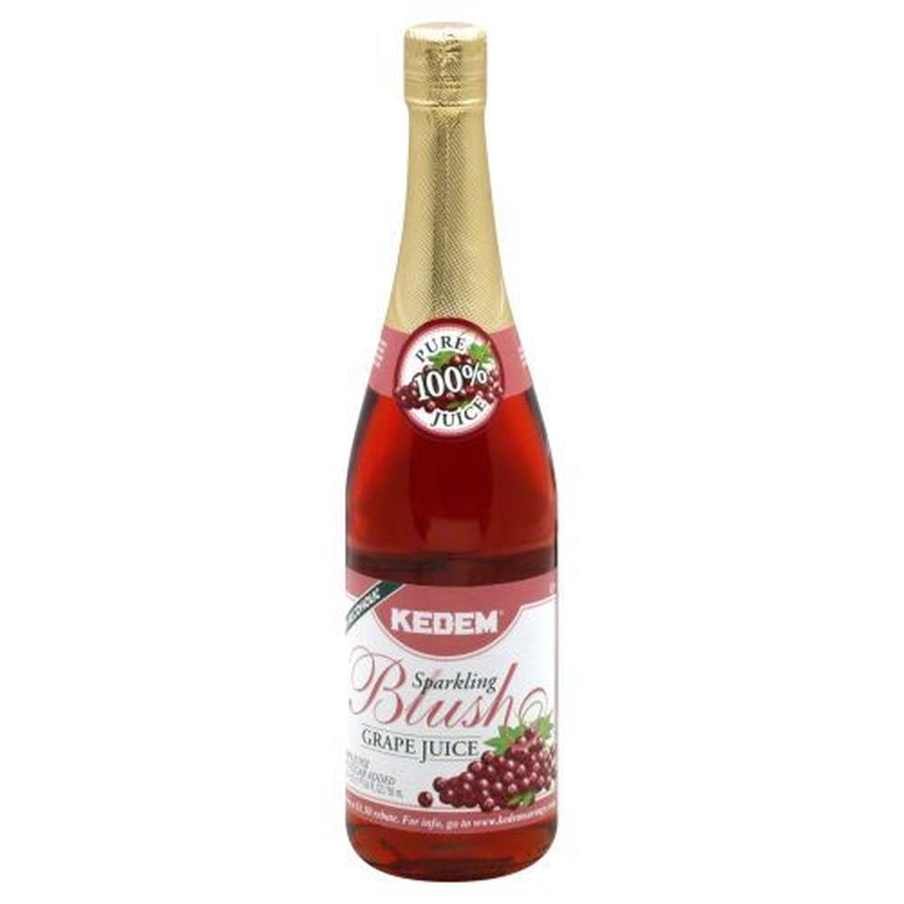 Kedem Blush Sparkling Grape Juice, 25.4 Fluid Ounce -- 12 Per Case